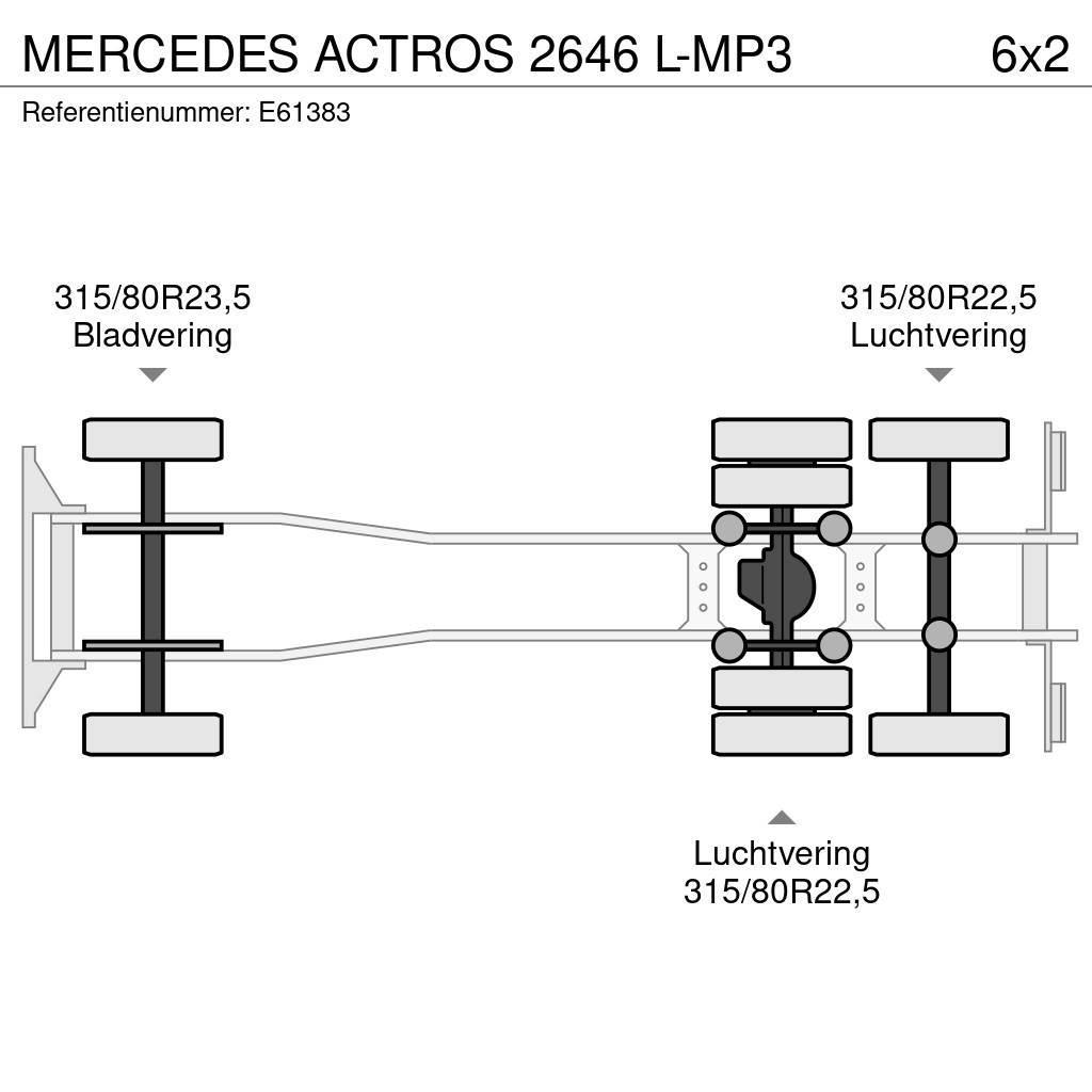 Mercedes-Benz ACTROS 2646 L-MP3 Växelflak-/Containerbilar