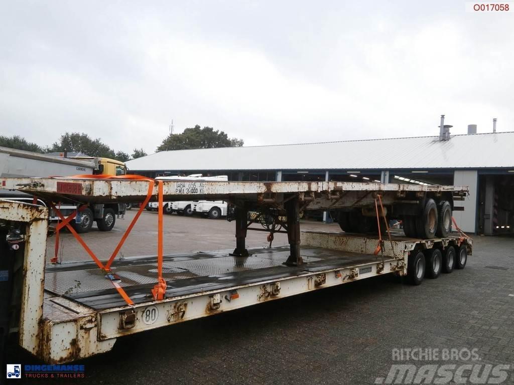  Traylona 2-axle platform trailer 39000KG / Extenda Låg lastande semi trailer
