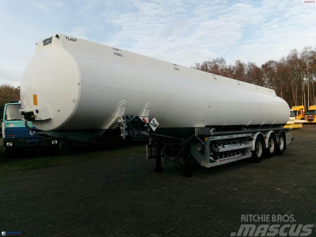 LAG Fuel tank alu 45.2 m3 / 6 comp + pump Tanktrailer