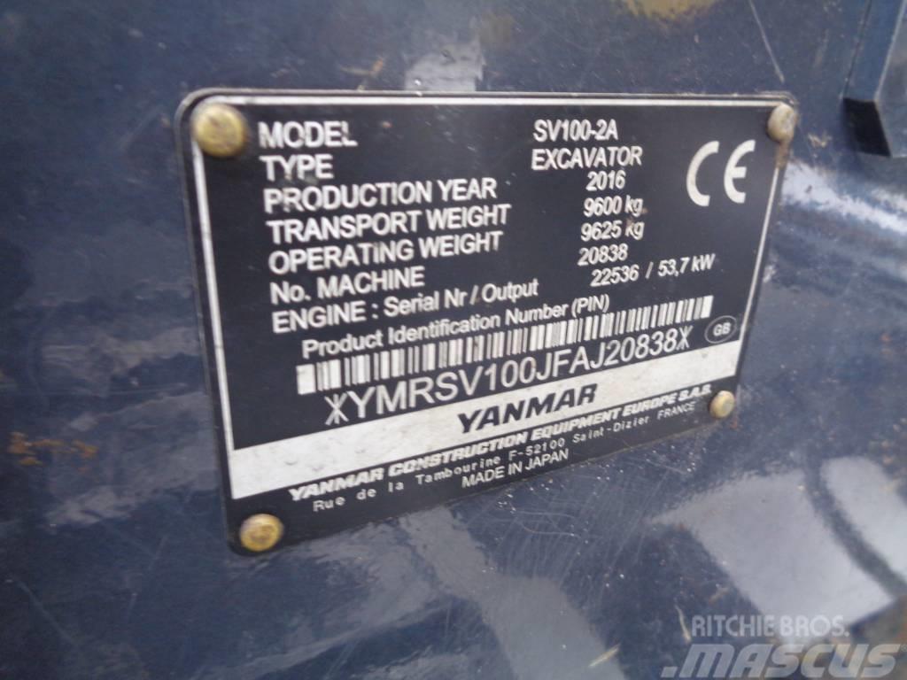 Yanmar SV 100-2 Midigrävmaskiner 7t - 12t