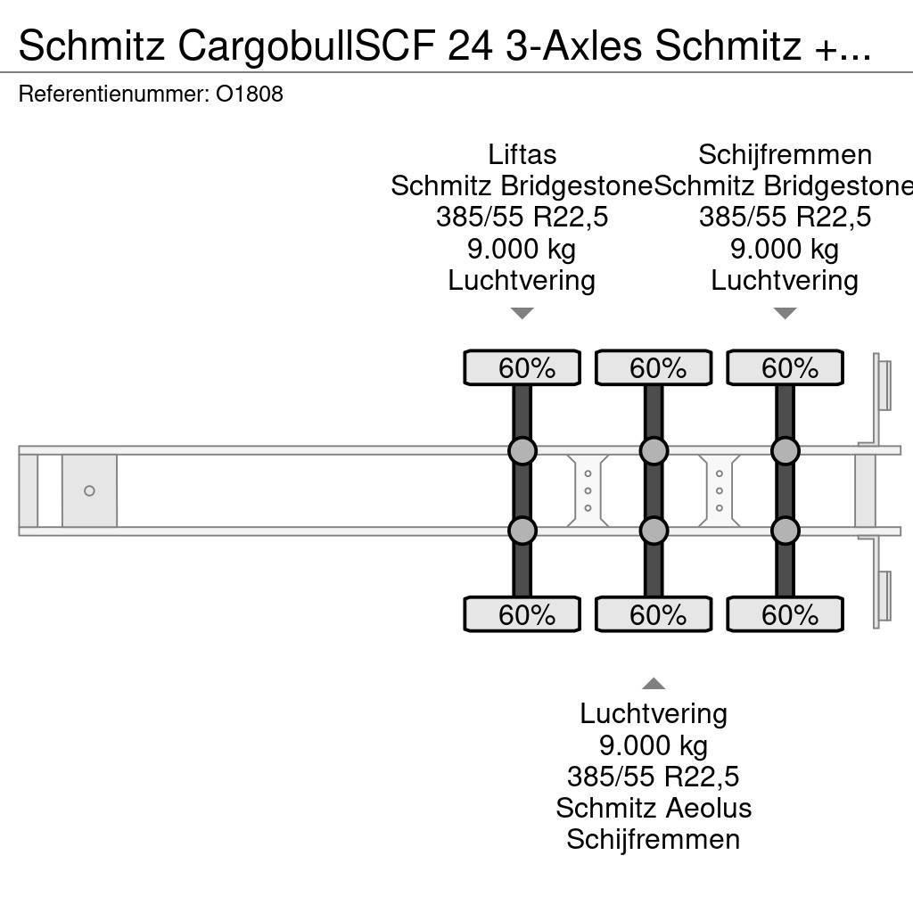 Schmitz Cargobull SCF 24 3-Axles Schmitz + GENSET - Lift-axle - Disc Containertrailer
