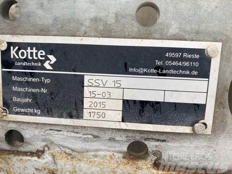 Kotte SSV 15 Schleppschuhverteiler Fast- och kletgödselspridare