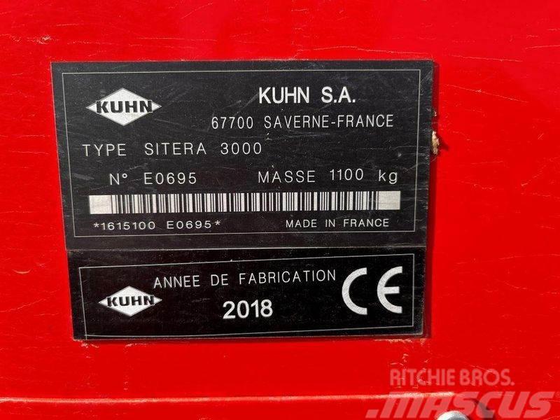 Kuhn Sitera 3000-24DS mit HR304D - alle Sähschare neu Såmaskiner