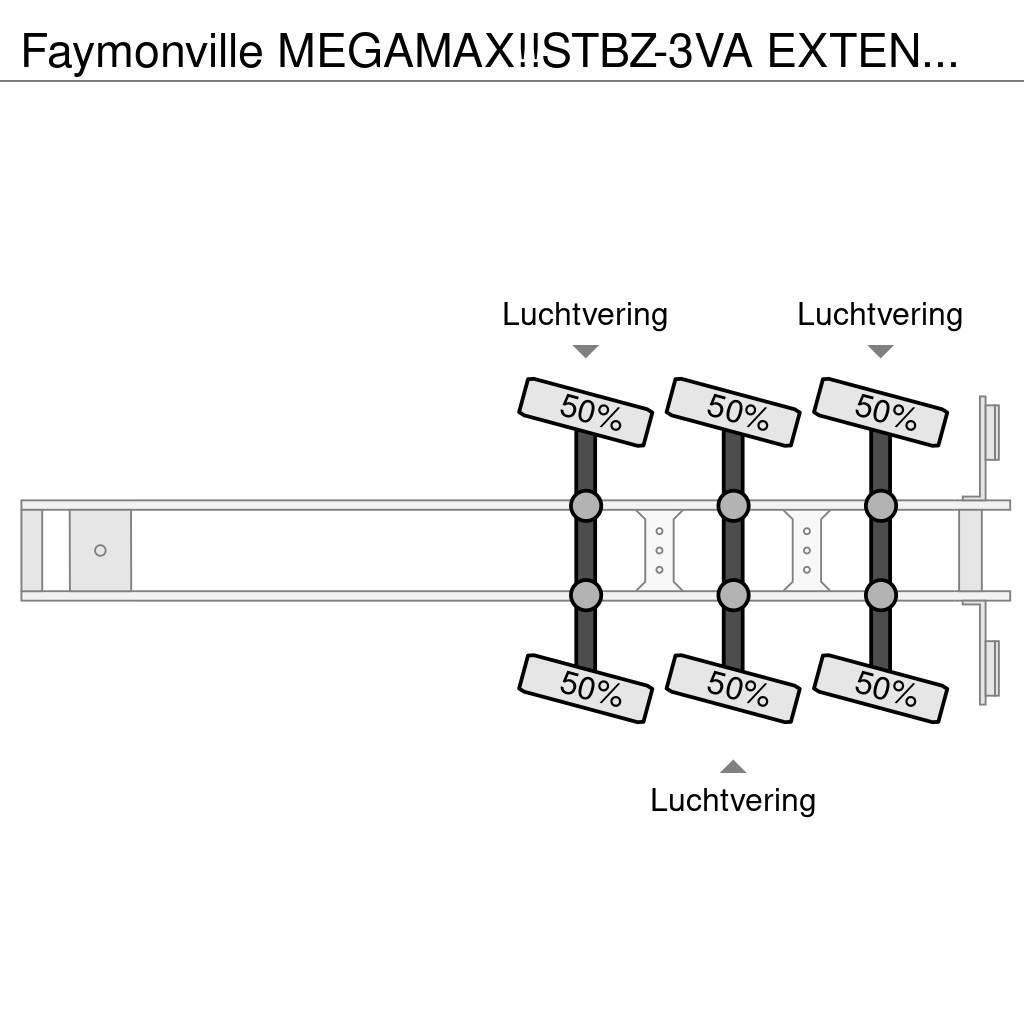 Faymonville MEGAMAX!!STBZ-3VA EXTENDABLE! REMOVABLE NECK!3x St Låg lastande semi trailer