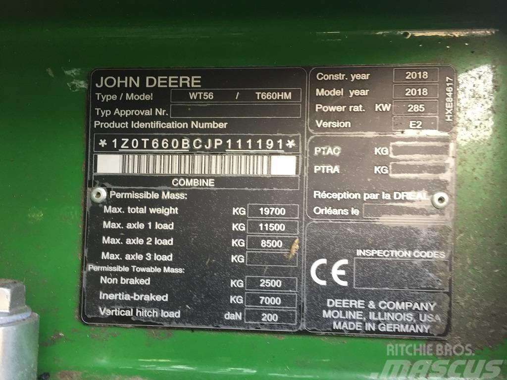 John Deere T 660 Skördetröskor