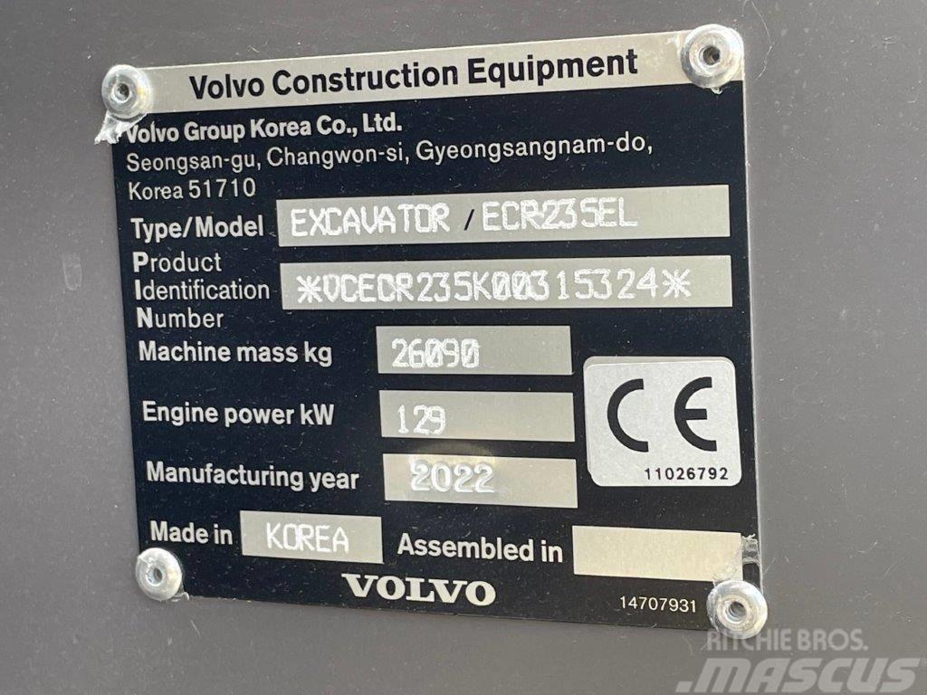 Volvo ECR235EL Bandgrävare