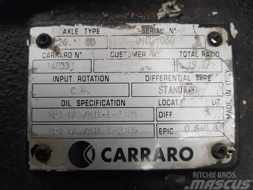 Carraro 26.11SD-140331-Axle/Achse/As Hjulaxlar