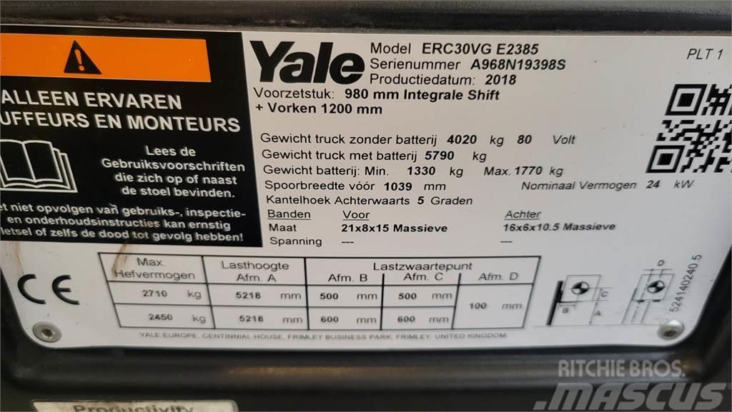 Yale electro 2018 ERC30VG Elmotviktstruckar