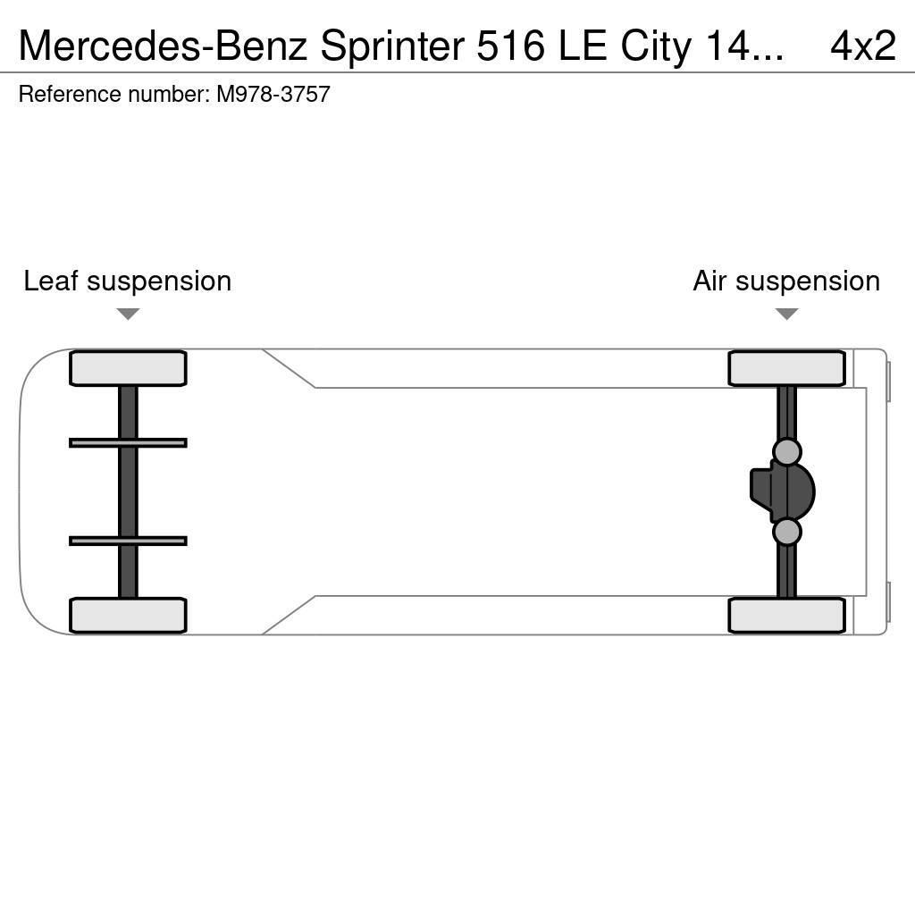 Mercedes-Benz Sprinter 516 LE City 14 PCS AVAILABLE / PASSANGERS Minibussar