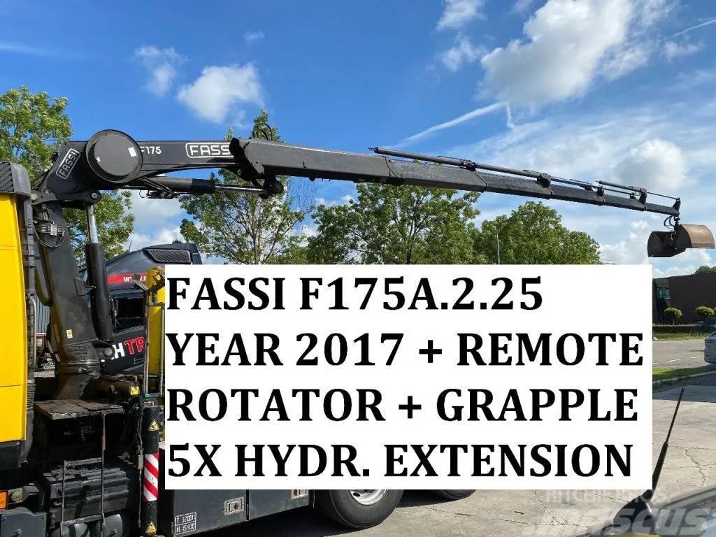 Fassi F175A.2.25 + REMOTE + ROTATOR + GRAPPLE F175A.2.25 Styckegodskranar