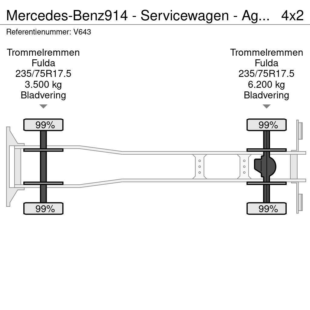 Mercedes-Benz 914 - Servicewagen - Agregaat 440 uur - 31.565km - Brandbilar