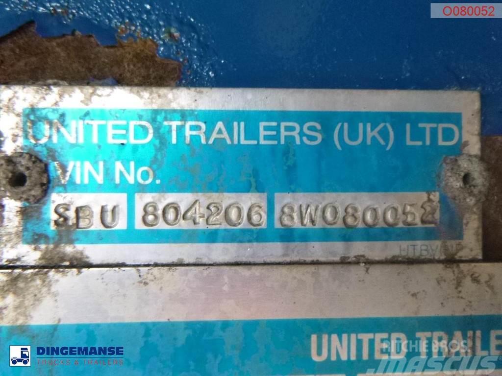 United TRAILERS Tipper trailer alu 52 m3 + tarpaulin Tipptrailer