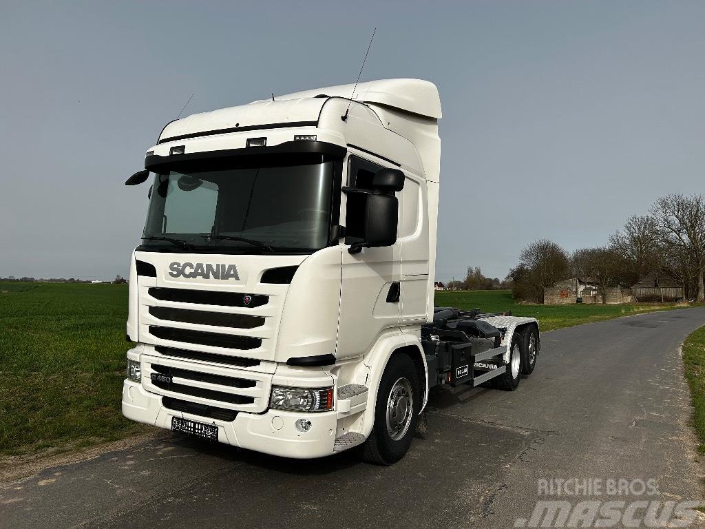Scania G 450 meiller kipper Lastväxlare/Krokbilar