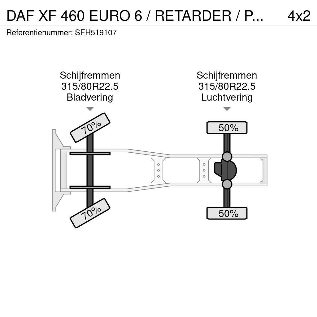 DAF XF 460 EURO 6 / RETARDER / PTO / AIRCO Dragbilar