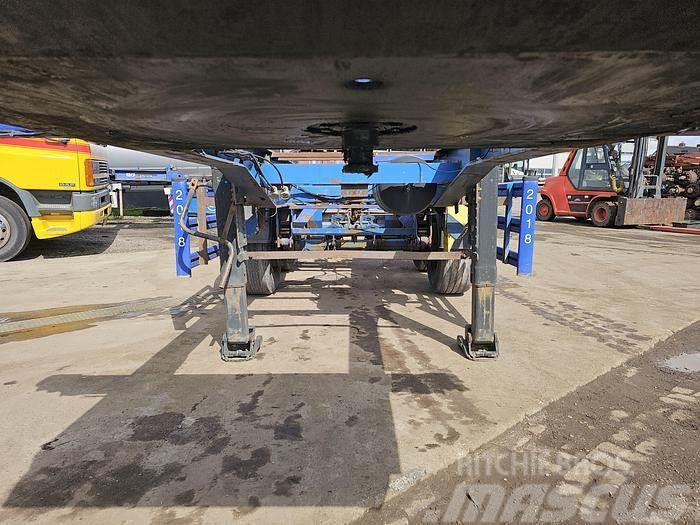 Renders 2 axle | 20 ft| steel suspension | Bpw drum. Containertrailer