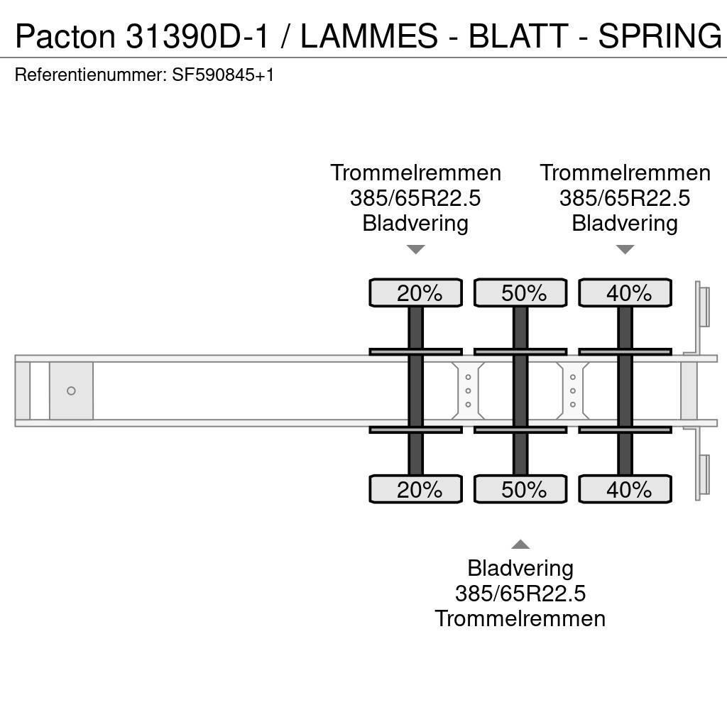 Pacton 31390D-1 / LAMMES - BLATT - SPRING Flaktrailer