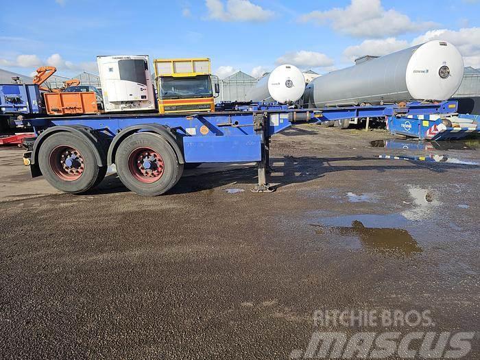 Krone 2 axle | 20 ft container chassis | steel suspensio Containertrailer