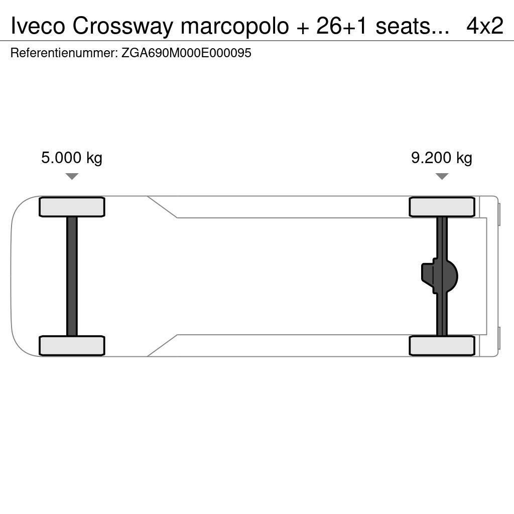 Iveco Crossway marcopolo + 26+1 seats TUV 10-24! FULL OP Turistbussar
