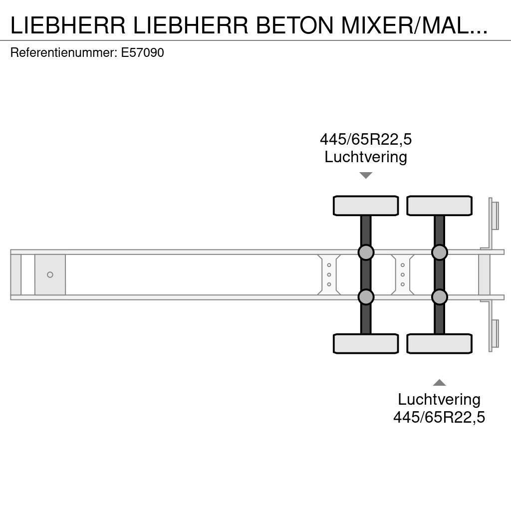 Liebherr BETON MIXER/MALAXEUR/MISCHER 10M3+MOTOR/M Övriga Trailers