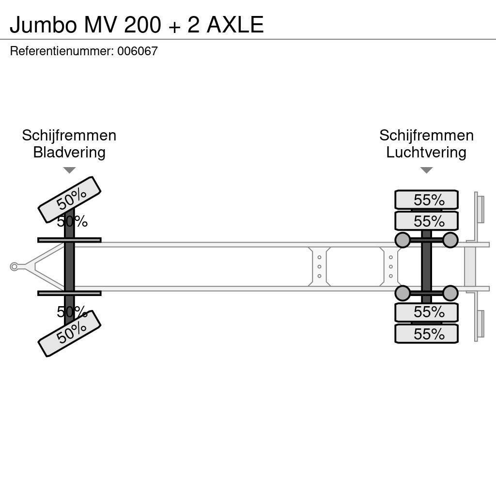 Jumbo MV 200 + 2 AXLE Kapellsläp