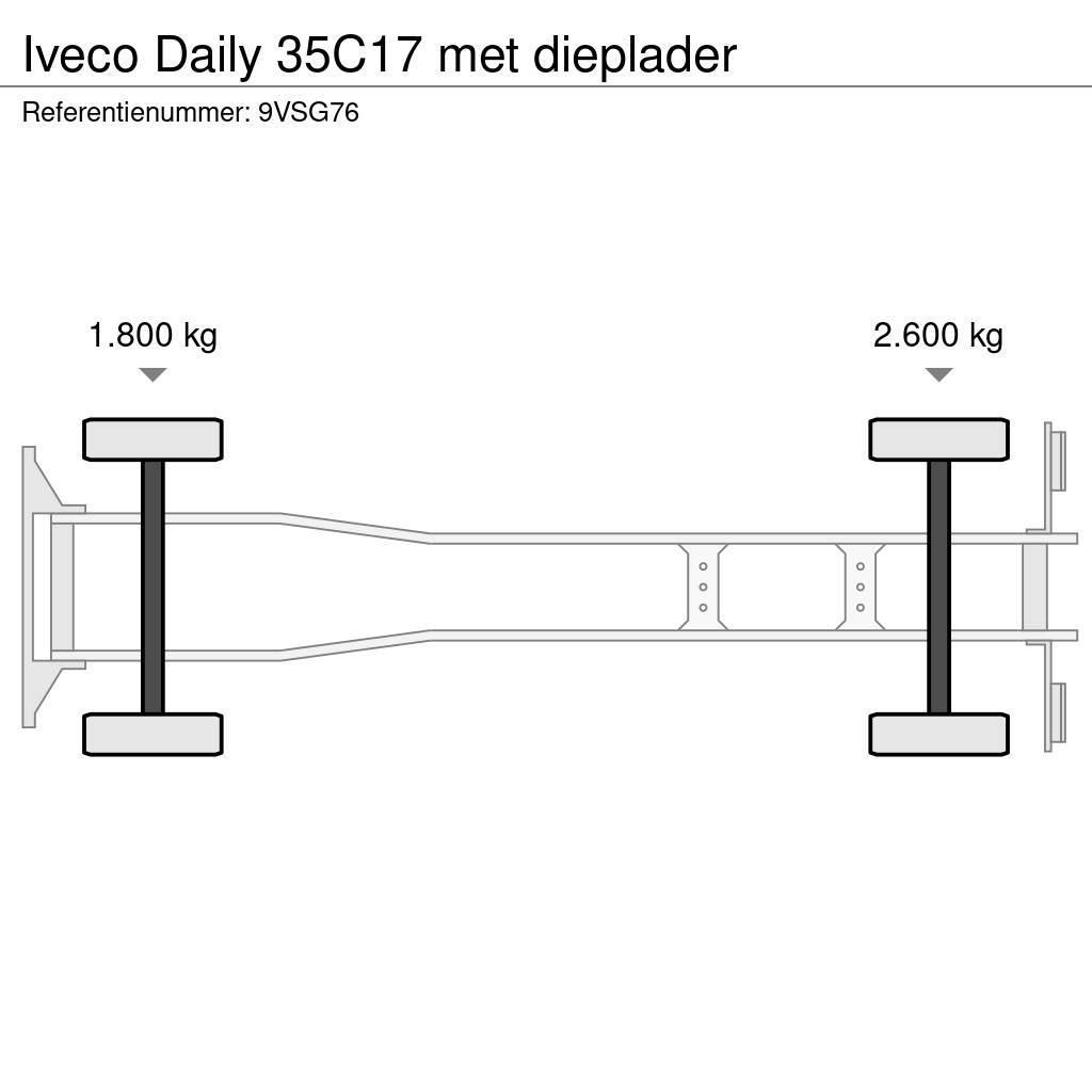 Iveco Daily 35C17 met dieplader Biltransportbilar