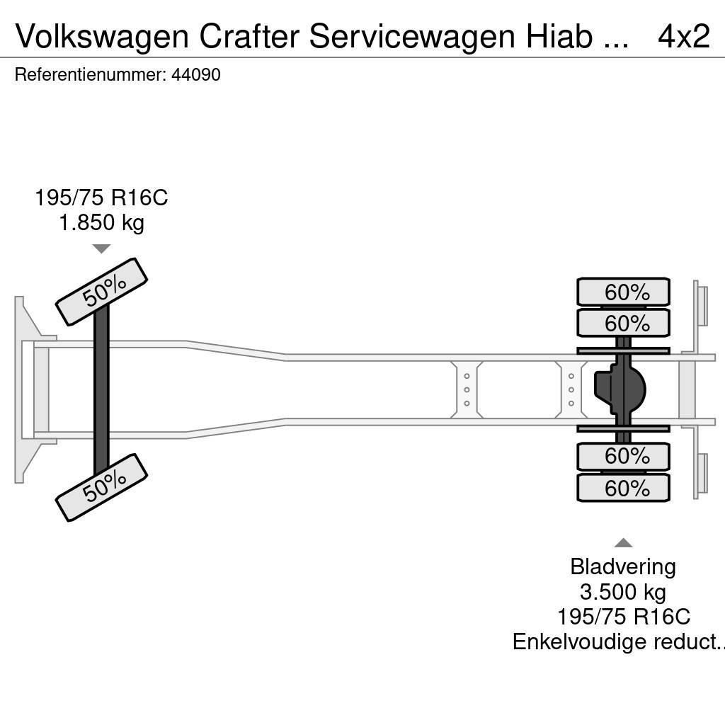 Volkswagen Crafter Servicewagen Hiab 1,3 Tonmeter laadkraan J Allterrängkranar