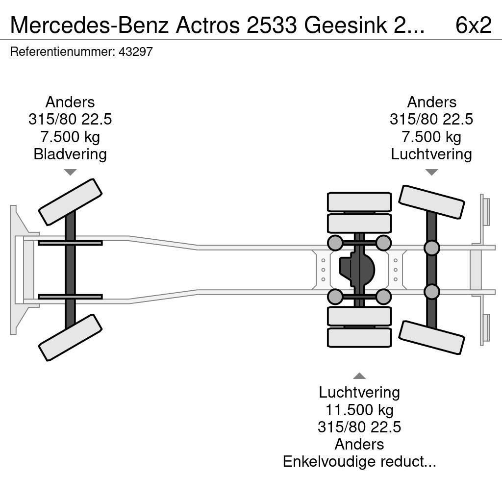Mercedes-Benz Actros 2533 Geesink 23m³ GHC Sopbilar