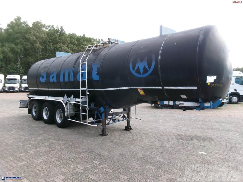 Fruehauf Bitumen tank inox 31 m3 / 1 comp + mixer & engine Tanktrailer