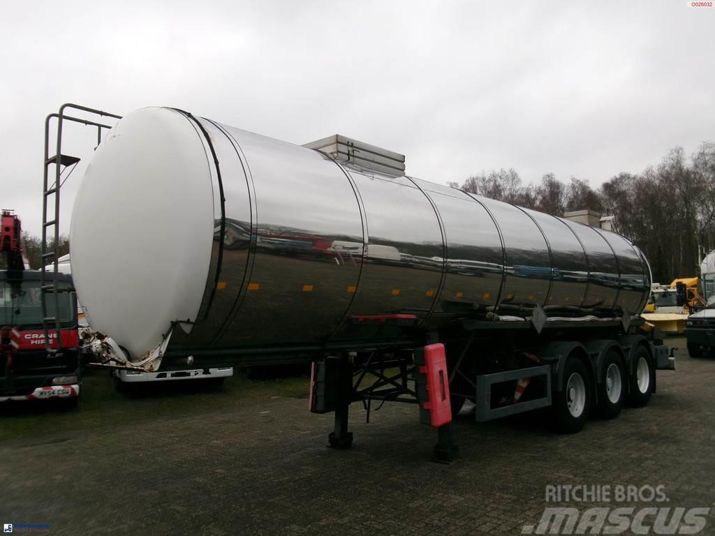 Metalovouga Bitumen / heavy oil tank inox 26.9 m3 / 1 comp Tanktrailer