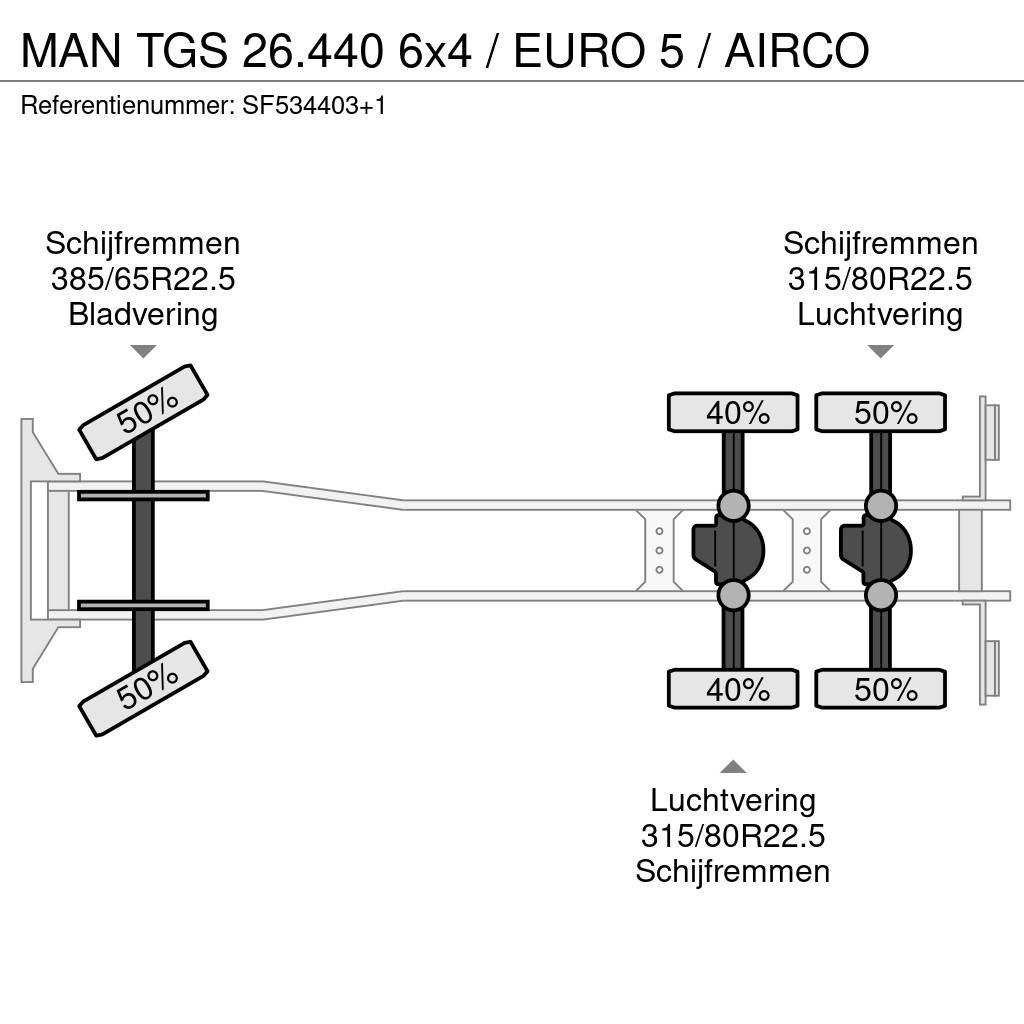 MAN TGS 26.440 6x4 / EURO 5 / AIRCO Chassier
