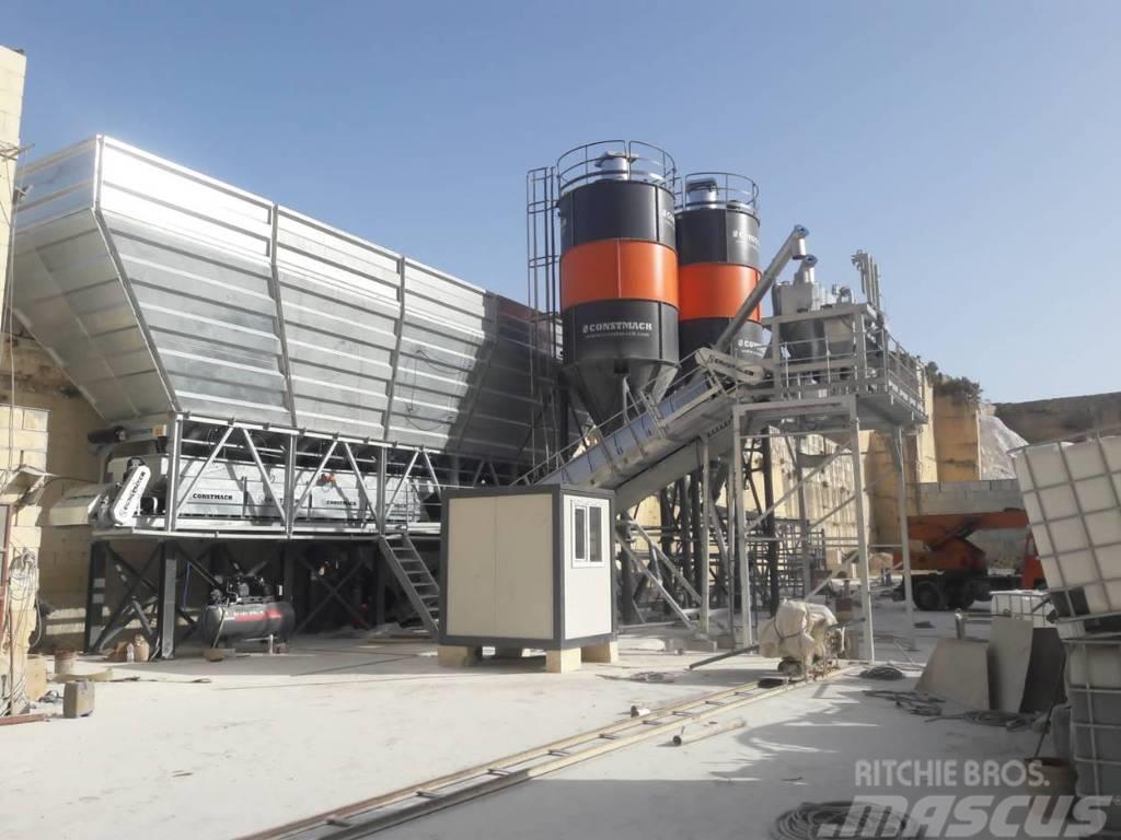 Constmach 100 M3/H Dry Type Concrete Batching Plant Cementtillverknings fabriker