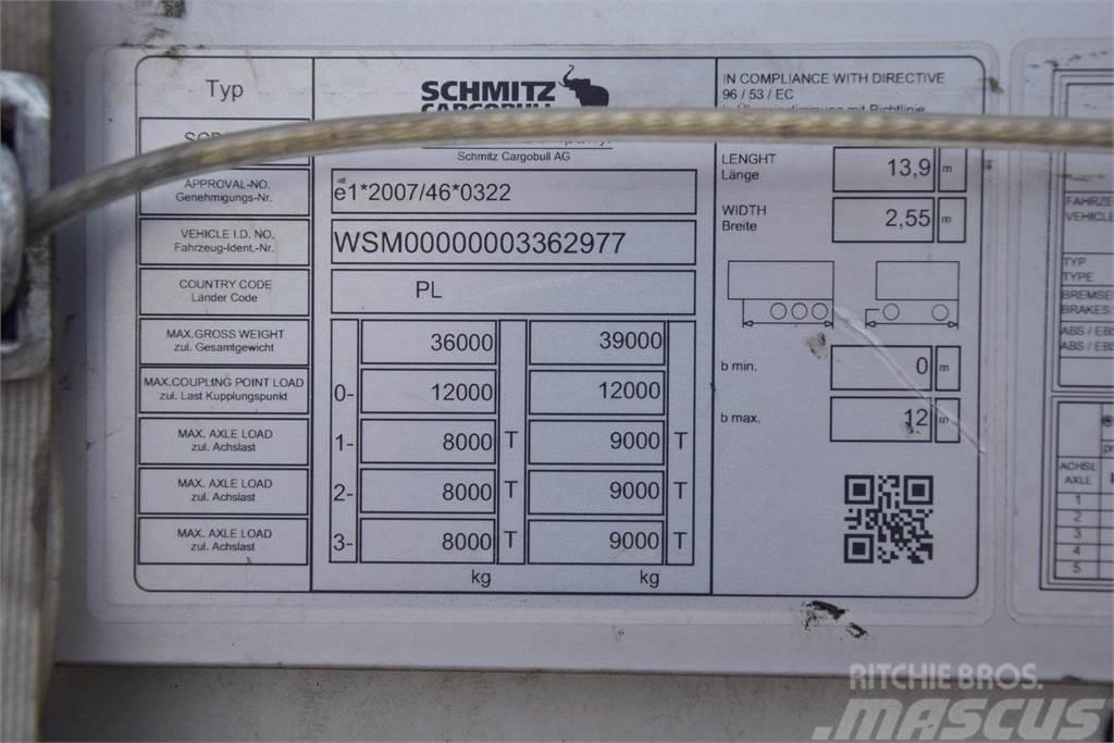 Schmitz Cargobull SCS24 Standart Curtainsider Varios, ARM, ALU, LR Kapellsläp