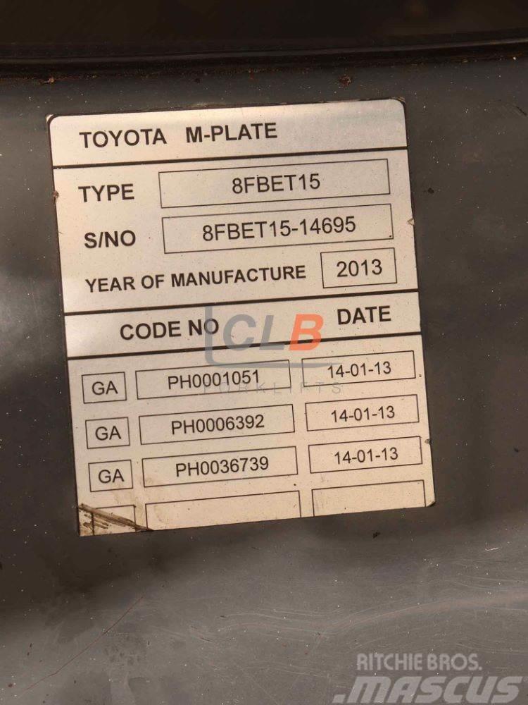 Toyota 8 FBET 15 Övriga motviktstruckar