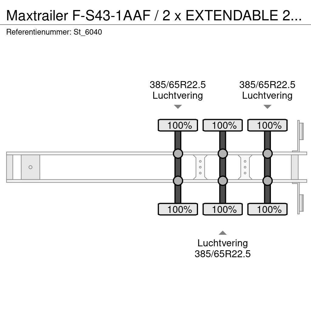 MAX Trailer F-S43-1AAF / 2 x EXTENDABLE 29.3 mtr / TE KOOP - T Övriga Trailers