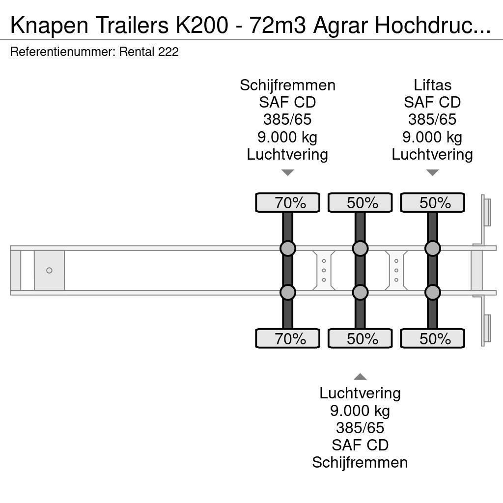 Knapen Trailers K200 - 72m3 Agrar Hochdruckreiniger Walking floor semitrailers