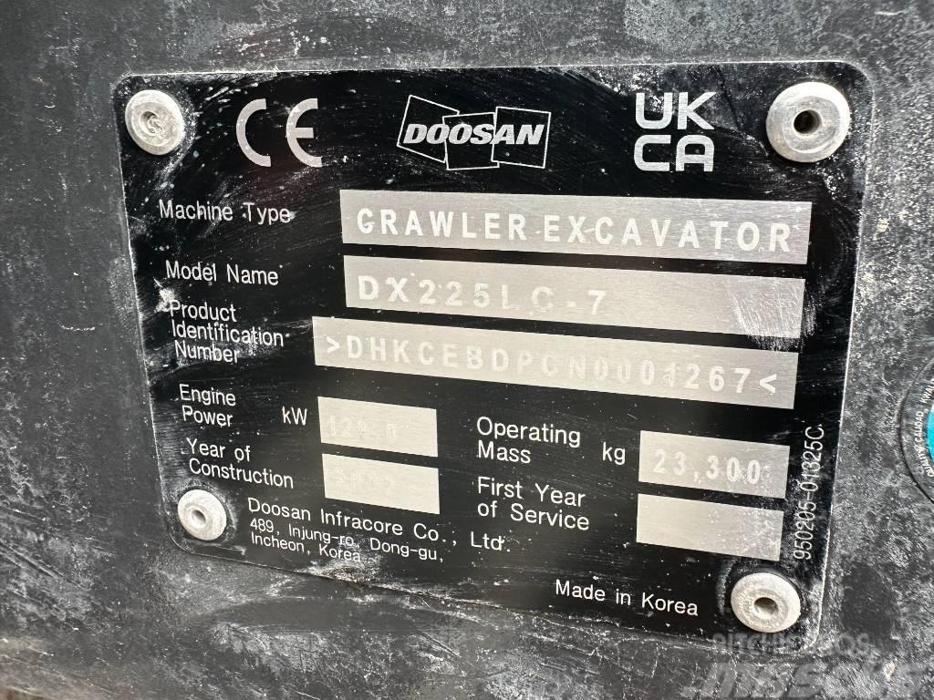 Doosan DX 225 LC-7 TOPCON OQ70/55 Bandgrävare