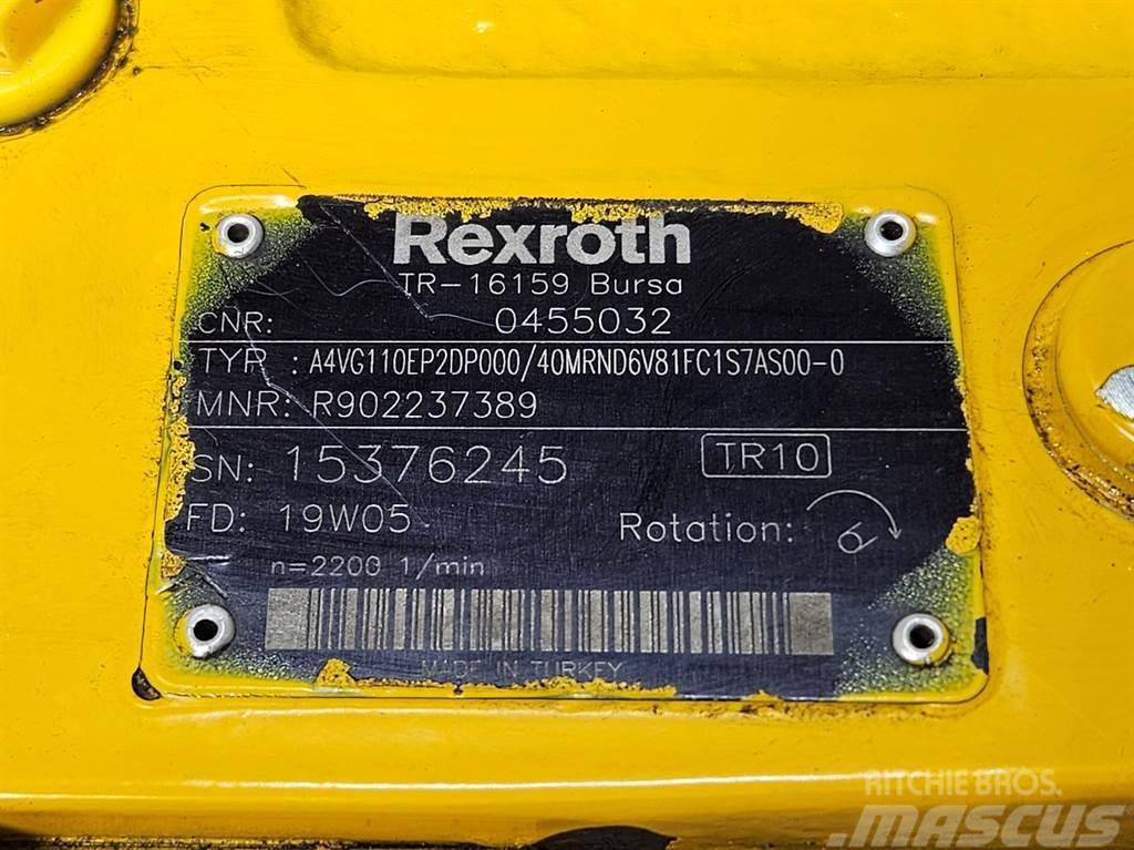 Rexroth A4VG110EP2DP000/40MR-Drive pump/Fahrpumpe/Rijpomp Hydraulik