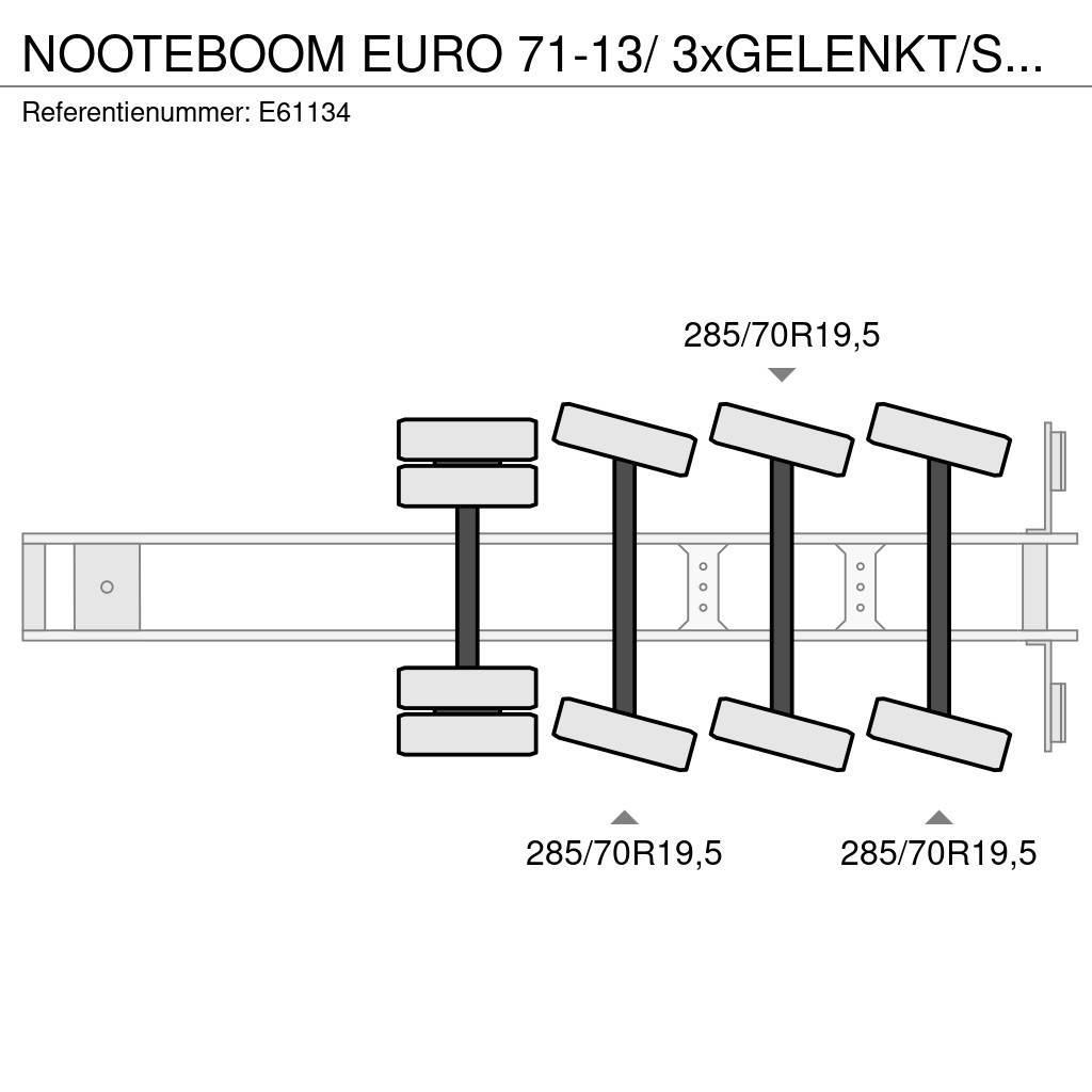 Nooteboom EURO 71-13/ 3xGELENKT/STEERING/DIR. Låg lastande semi trailer
