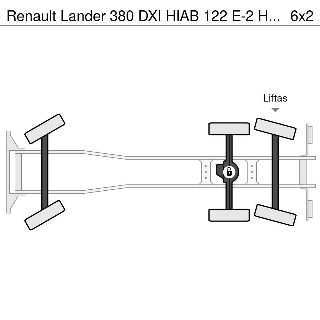 Renault Lander 380 DXI HIAB 122 E-2 HiDuo - REMOTE CONTROL Allterrängkranar