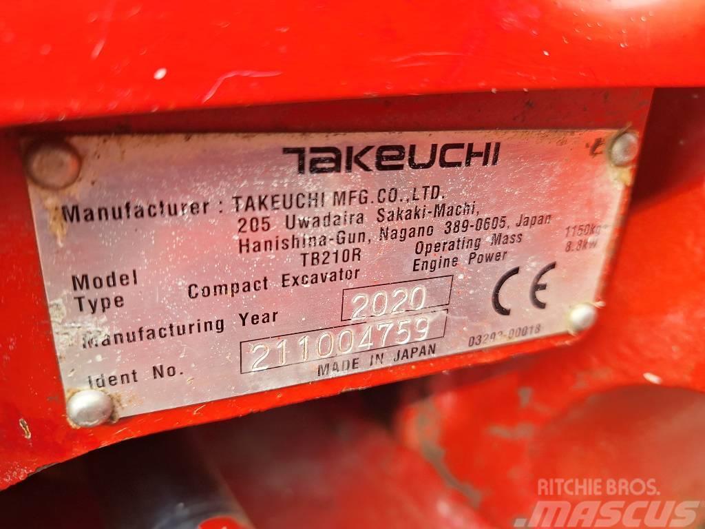 Takeuchi TB210R Minigrävare < 7t