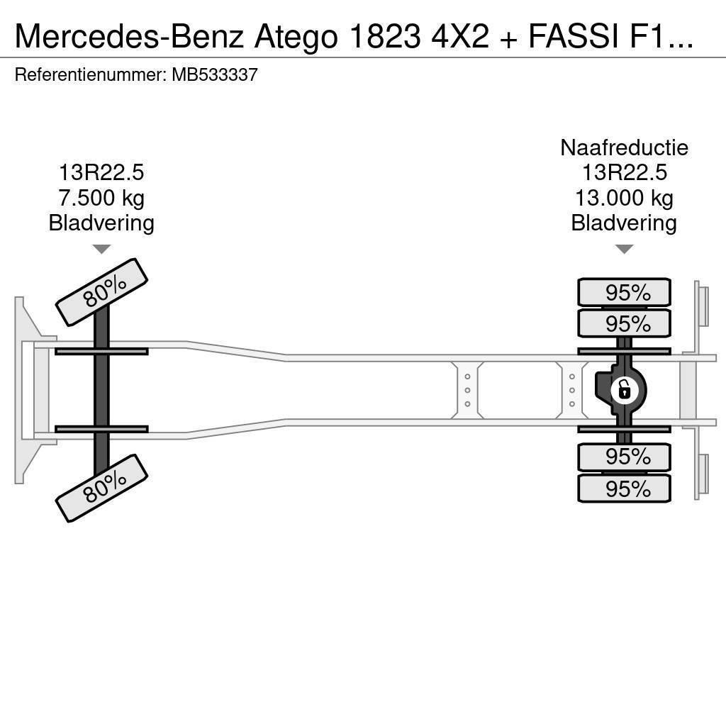 Mercedes-Benz Atego 1823 4X2 + FASSI F110A.21 + TIPPER - MANAUL Tippbilar