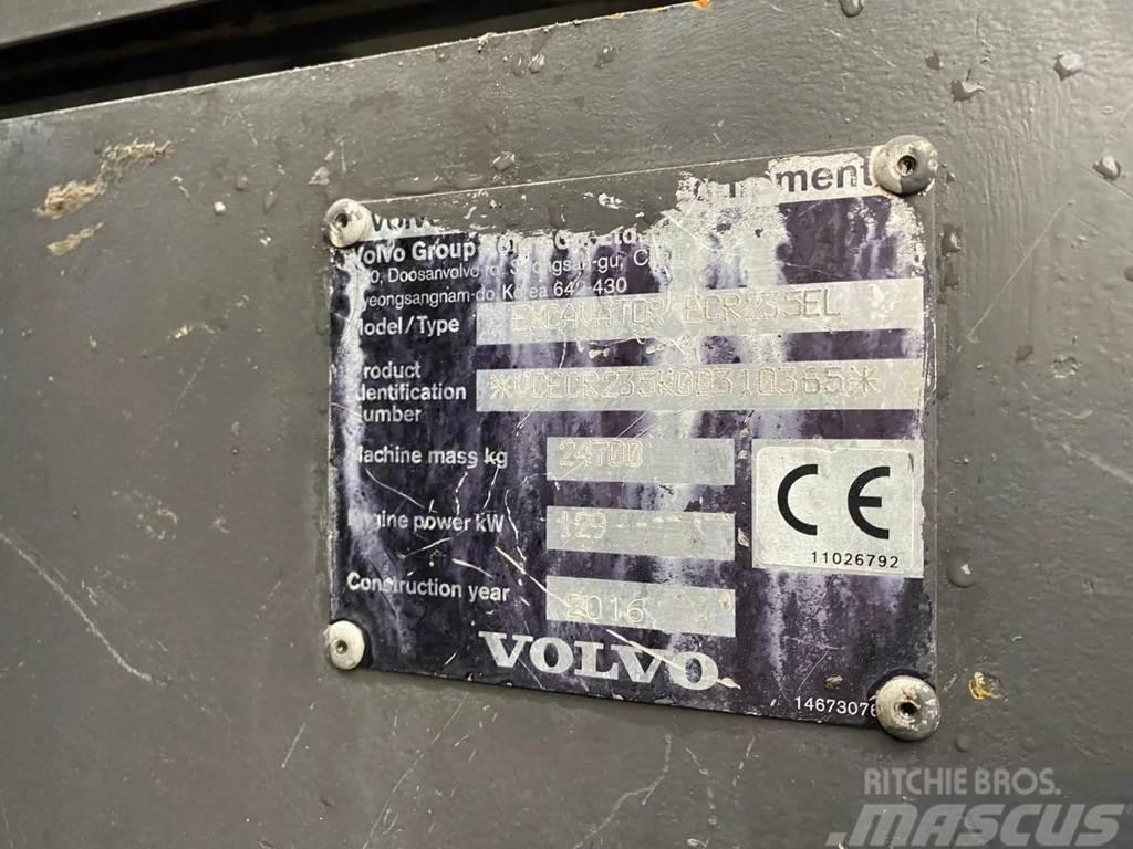 Volvo ECR 235 EL | OILQUICK | BUCKET | AIRCO Bandgrävare