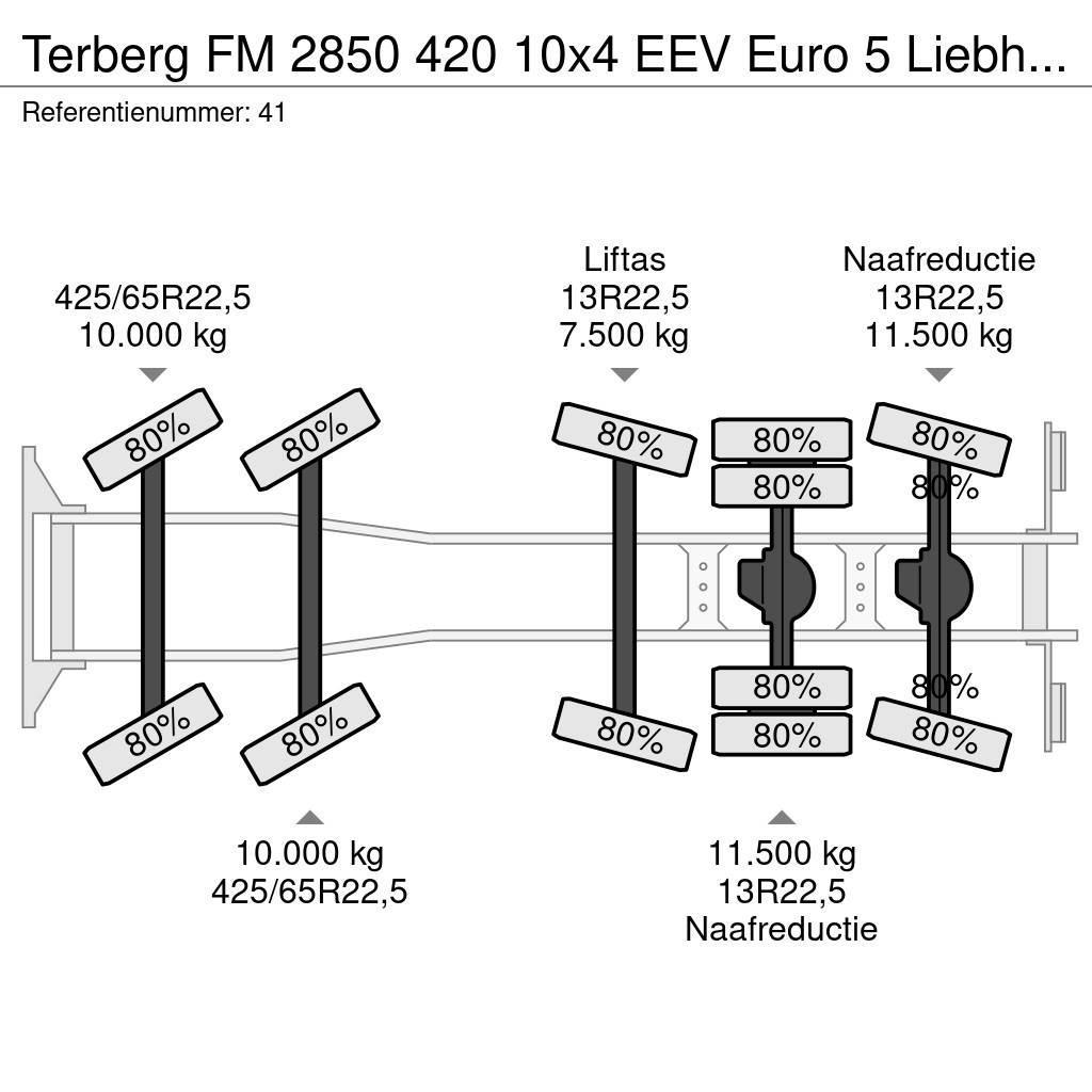 Terberg FM 2850 420 10x4 EEV Euro 5 Liebherr 15 Kub Mixer! Cementbil