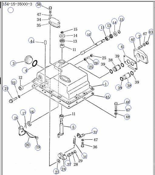 Shantui SD22 transmission control valve 154-15-350004- Växellåda