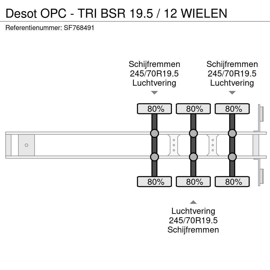 Desot OPC - TRI BSR 19.5 / 12 WIELEN Skåptrailer