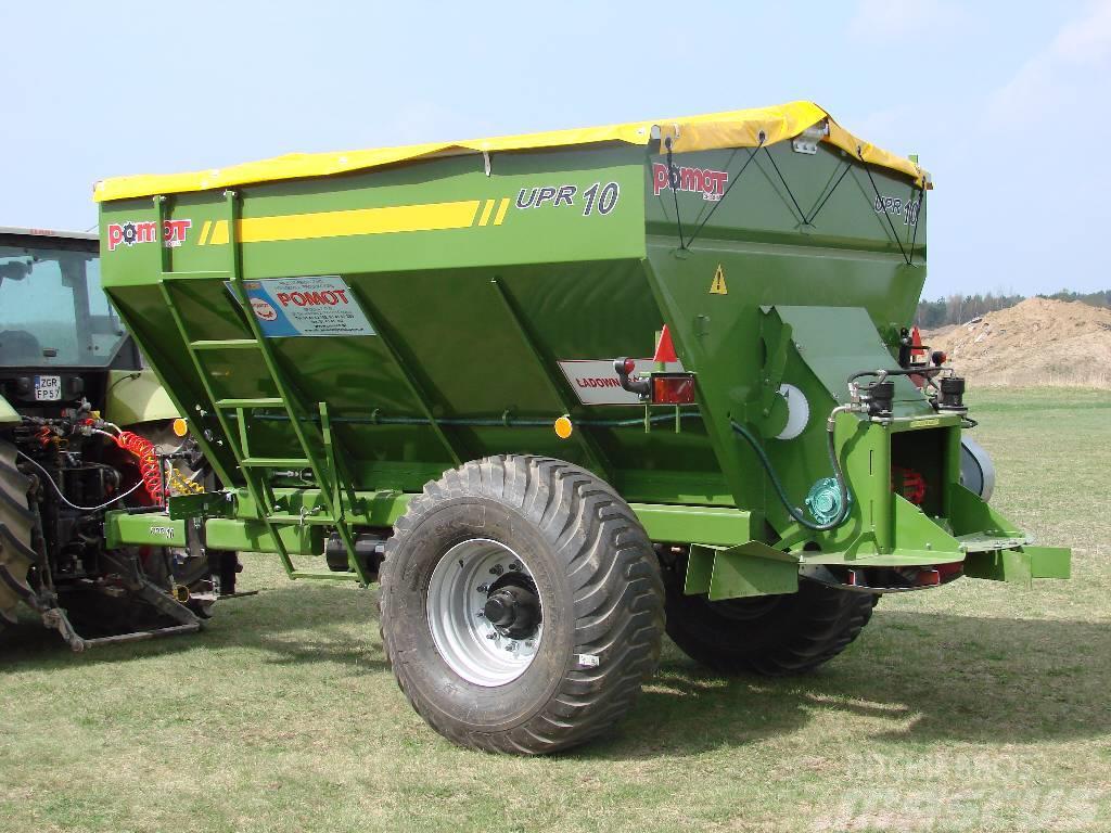 Pomot UPR 10 tones fertilizer and lime spreader, DIRECT Mineralgödselspridare