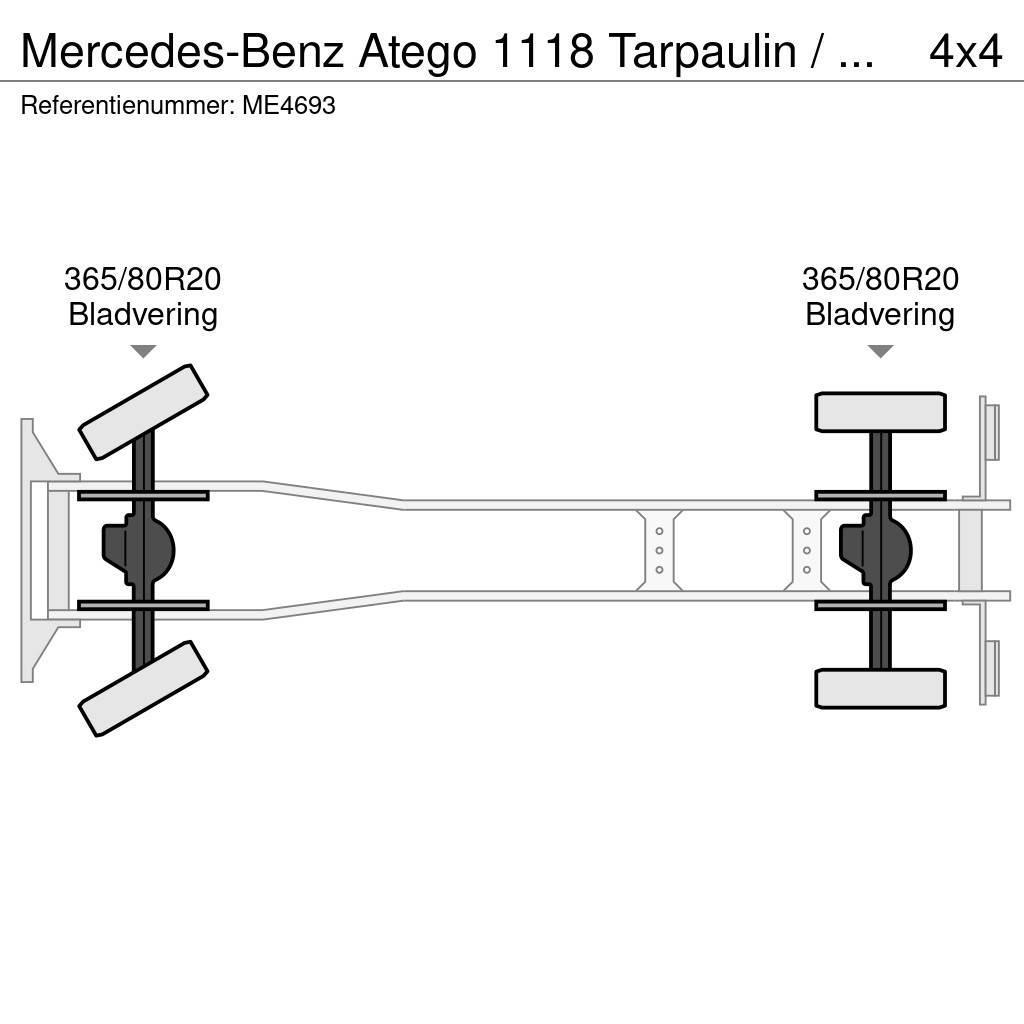 Mercedes-Benz Atego 1118 Tarpaulin / Canvas Box Truck Brandbilar