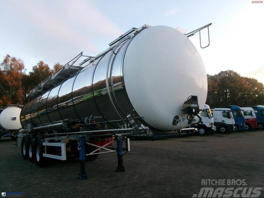 LAG Chemical tank inox 37.5 m3 / 1 comp Tanktrailer