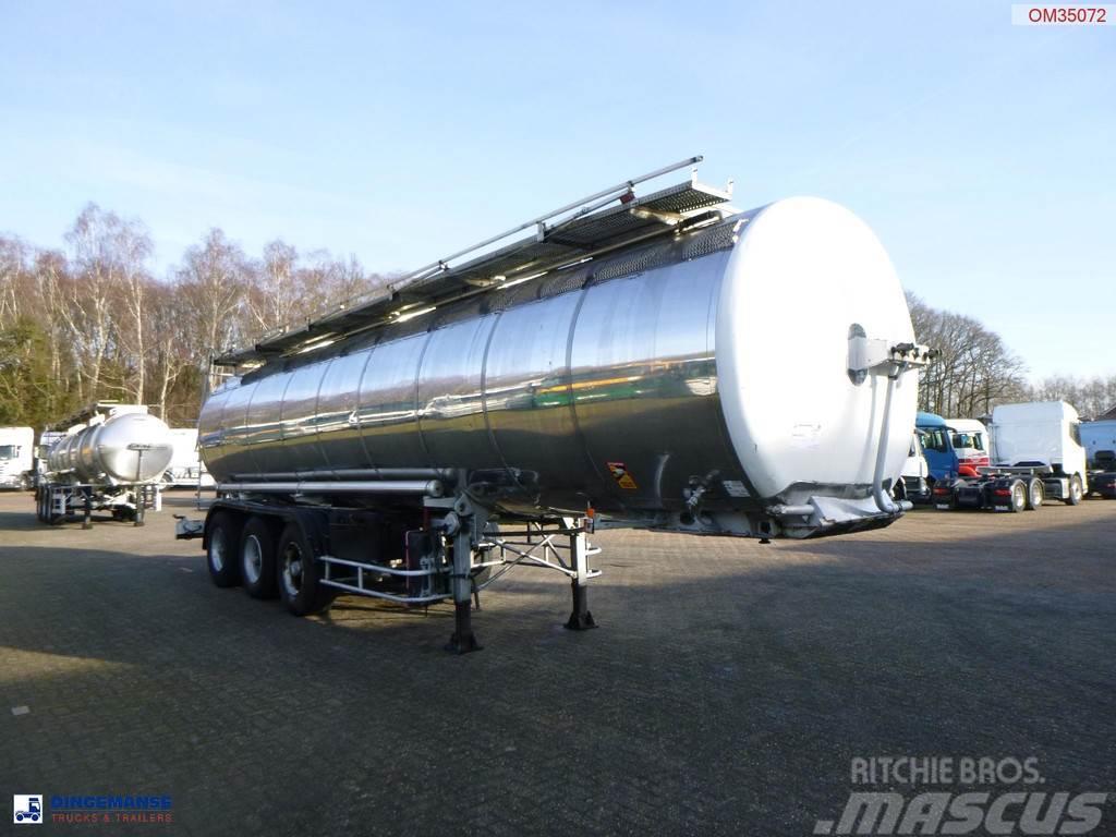 BSL Bitumen tank inox L4BH 30.8 m3 / 1 comp Tanktrailer