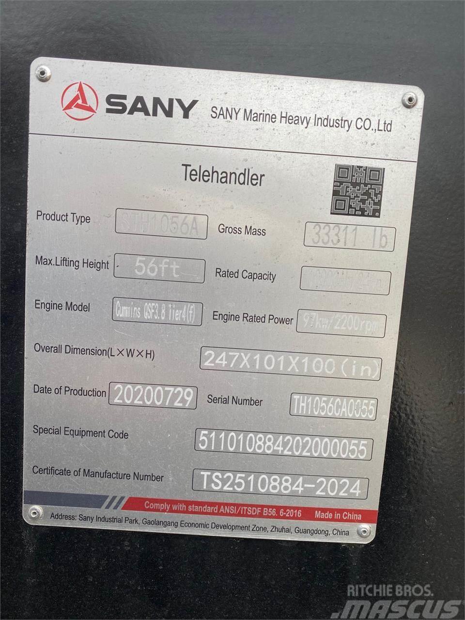Sany STH1056A Teleskoplastare